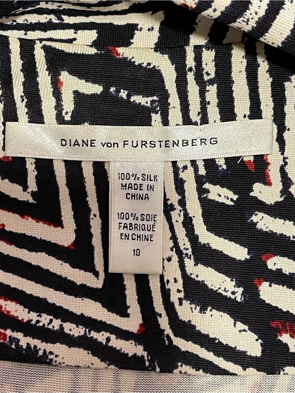 Diane von Furstenberg DVF Griffith Jersey Wrap Dress Size 10 - Picture 6 of 8